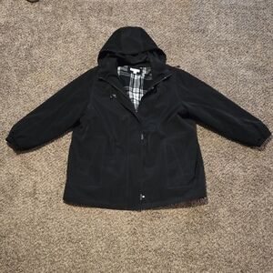 Dressbarn Black and White Plaid Jacket